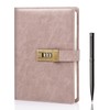 WEMATE Diary with Lock, A5 Journal with Lock 240 Pages,