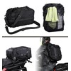 Rhinowalk Motorcycle Saddle Bag, 30L, Black, Waterproof, Combinable, Backpack