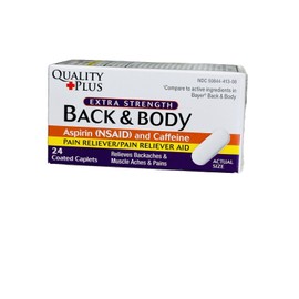 Quality Plus Back And Body 24 Coated Caplets.