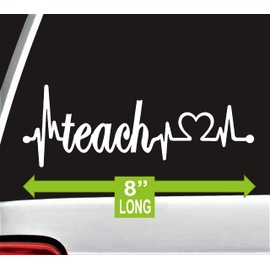 Teach Heartbeat Lifeline 8-Inch Decal Sticker K1175
