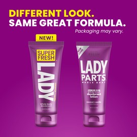 Super Fresh Lady Parts | Full Body & Private Parts Deodorant For Women | INVISIBLE CREAM for Privates, Body & Skinfolds | Stop Odor & Stay Fresh|Aluminum Free Feminine Hygiene | Lightly Scented | 4oz