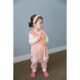 VaenaitBaby Pajamas Sleepers for Baby Boys, Girls, Toddlers, and Children, Warm Fabric Sleeveless Sleeping Bag, Thermal Blanket Microfiber Material, Camellia Pink, S(1-3歳)