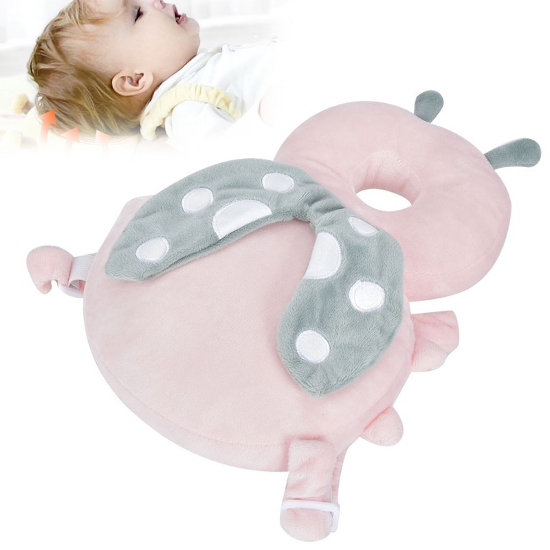 Baby Breathable Elastic Headrest Protective Pillow Infant Anti Fall Head