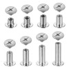 sourcing map 110 Sets Chicago Screw Rivets Metal Phillips Head