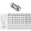 M2 Wire Rope Clip Clamp 304 Stainless Steel Duplex Cable