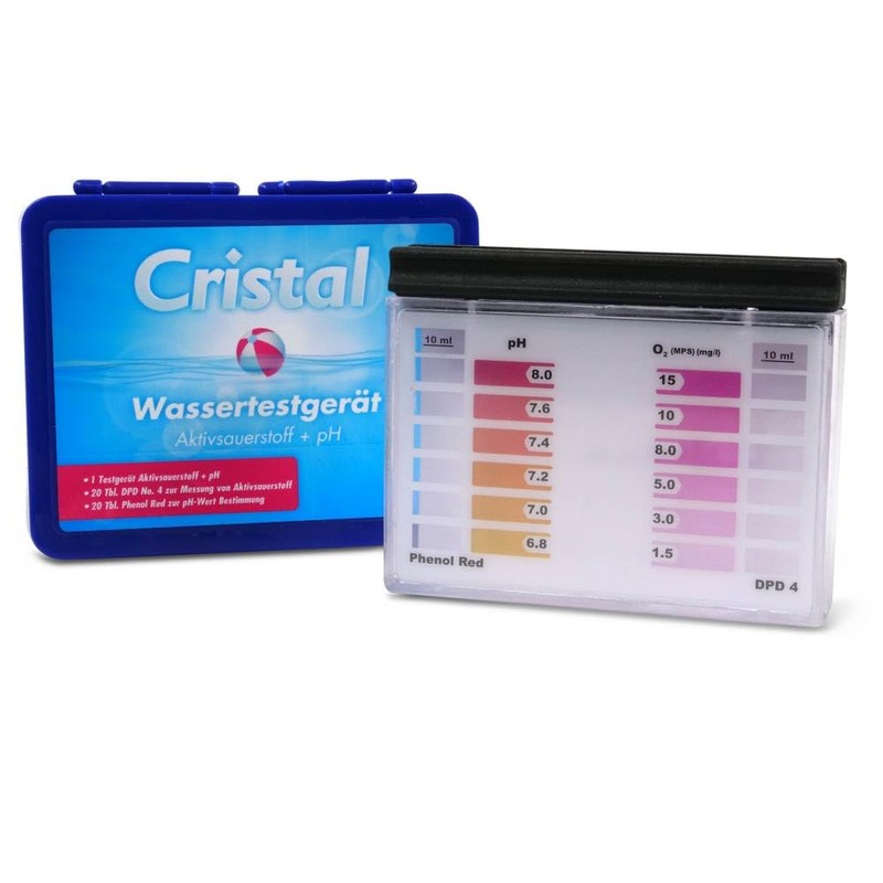 Cristal Pool pH & Oxygen Water Tester - Water Analysis