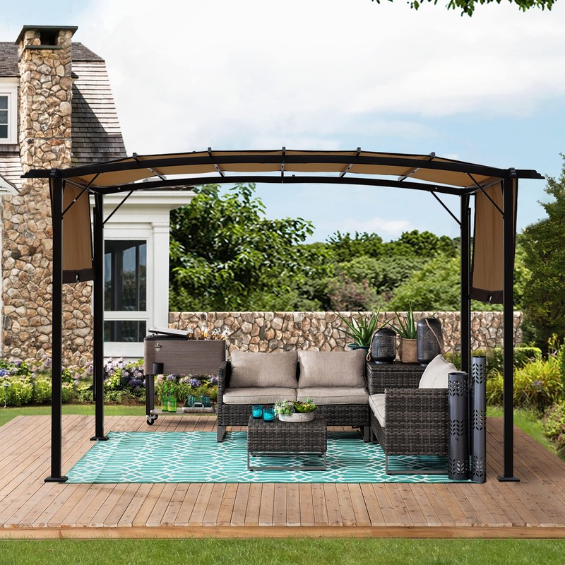 Outdoor Patio Pergola Replacement Canopy Top Cover Universal Gazebo Canopy