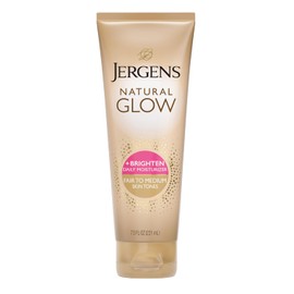 Jergens - Crema hidratante revitalizante de uso diario Natural Glow para tonos de piel claros a medianos de for Unisex, crema hidratante de 7.5 oz