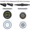 MAD OWL 5-Pin Waterproof LED Wire Connector Kit, 16 AWG