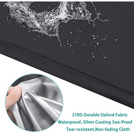 COOSOO Patio Chairs Cover Oxford Cloth Waterproof Dust-proof Sofa Furniture Cover Deep Seat Cover Protector for Outdoor Open Air Balcony Wicker Chair Lounge