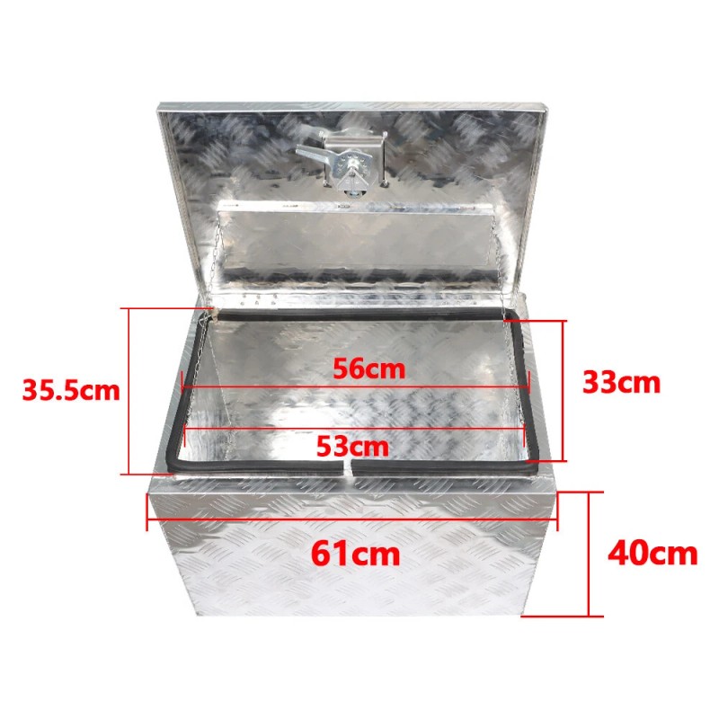 labwork 24"×17 "×18" Aluminum Underbody Storage Tool Box For RV