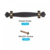 sourcing map Leather Handle, 6.3" 2Pcs Surface Leather Furniture Handles,