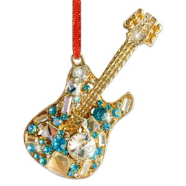 JUESMOS Guitar Christmas Ornaments 2024 Guitar Ornaments for Christmas Tree Rock and Roll Christmas Ornaments Metal Christmas Ornaments Music Ornaments for Christmas Tree Musical Instrument Ornaments