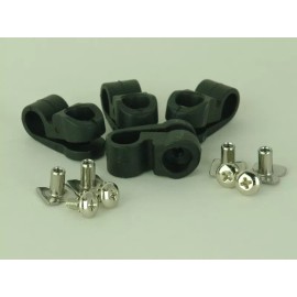 "BLACK" Old Face Mask Clips Suspension Football Helmet RK TK Schutt