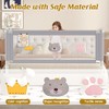 JWPEHOE Height Adjustable Bed Rail for Toddlers, Kids Safety Baby