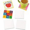 Baker Ross EK3336 Ross Ceramic Tile Coasters for Crafts (Pack