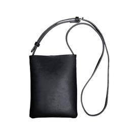 Chamo Smartphone Pouch, Smartphone Shoulder, Women's, Men's, Smartphone Pochette, Mini Shoulder Bag, Smaller, Adjustable Length, Black