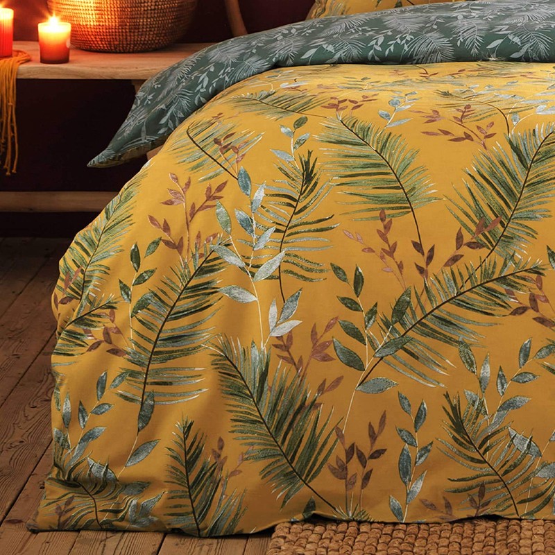 furn. Mazari Duvet Cover Set, Mustard, Single