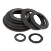 CONPHERON Locking Washers Black Non-Slip Locking Washer Carbon Steel Serrated