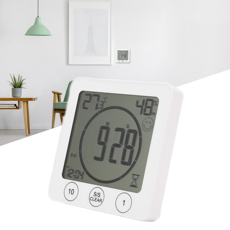 Temperature and Humidity Meter Indoor Thermometer Hygrometer Timer for Home