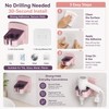 Wall Mounted Hair Dryer Holder for Bathroom Storage – Punch-Free
