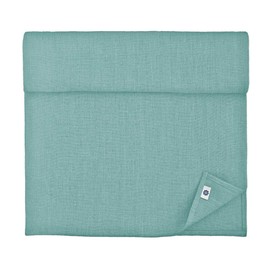 Linen & Cotton Stonewashed Table Runner ANTEA, 100% Linen - 43 x 270cm (17.2''x 108''), Duck Egg Blue