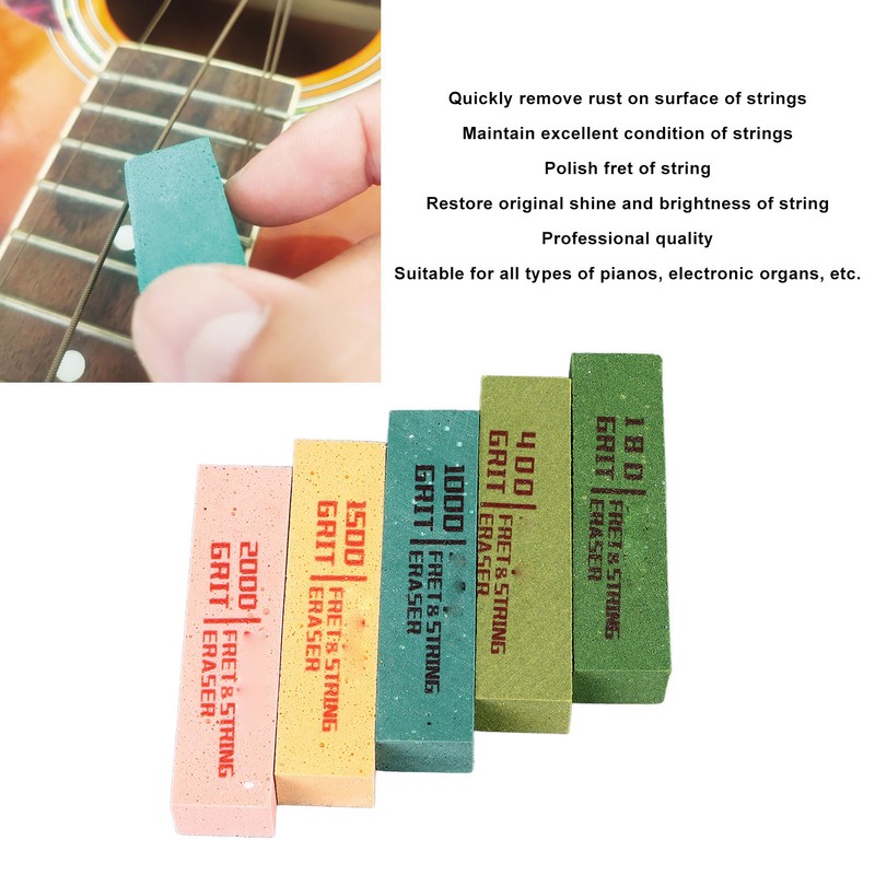Guitar Fret Eraser String Rust Removal Polishing Cleaner Polish Tools