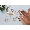 Juego de 15 decoraciones de acrílico para tartas de luna