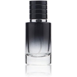 Botella de perfume atomizador negra portátil de vidrio de alta calidad, botella de spray de 30 ml recargable, pequeña, para viajes, cosméticos al aire
