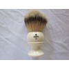 Kent Men's Small Travel Pure Silver Tip Badger Shaving Brush,