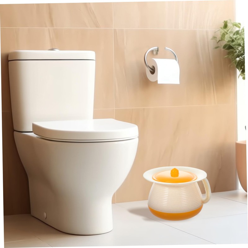 SAFIGLE Portable Bedpan Urinal Pot with Cover Lightweight Night Spittoon