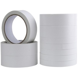 Cinta Adhesiva de Doble Cara Transparente Fuerte 9 Piezas 08 CM 10 CM y 12 CM Multiusos para Manualidades Oficina y Embalaje Cinta Adhesiva para Scrapbooking y Papel