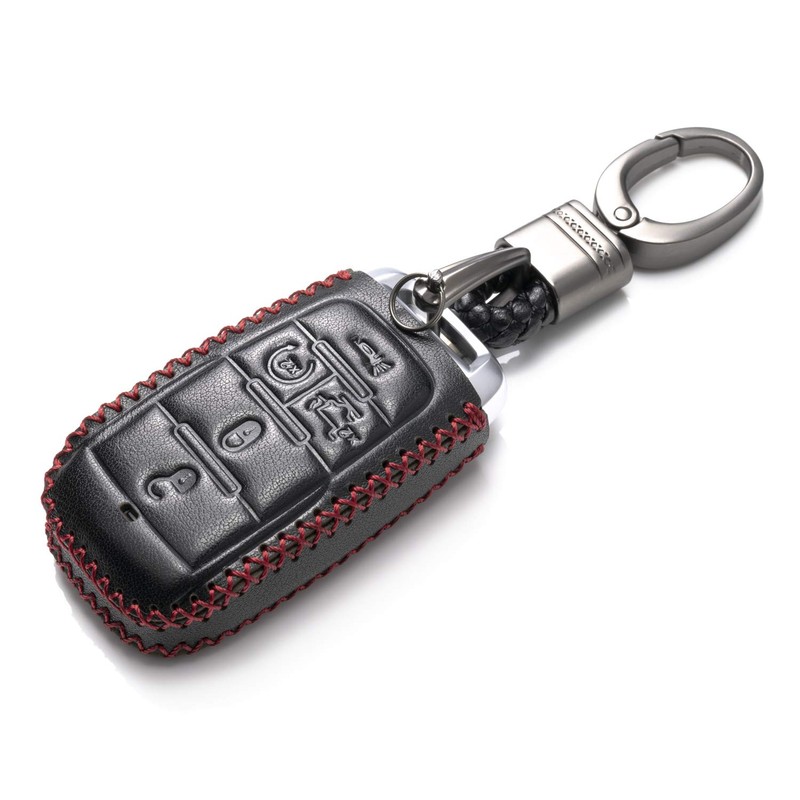Vitodeco Genuine Leather Smart Key Fob Case Cover Protector Compatible