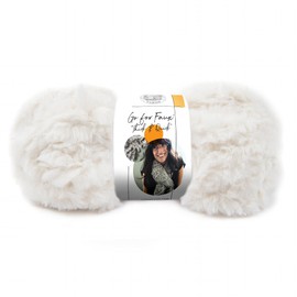 Lion Brand Yarn (1 Skein) Go for Faux Thick & Quick Bulky Yarn, Baked Alaska