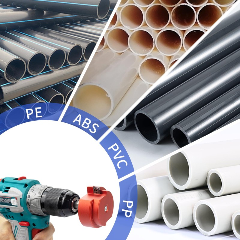 SIIIXS 2 Wings PVC Pipe Reamer, Plastic PVC Pipe Fitting