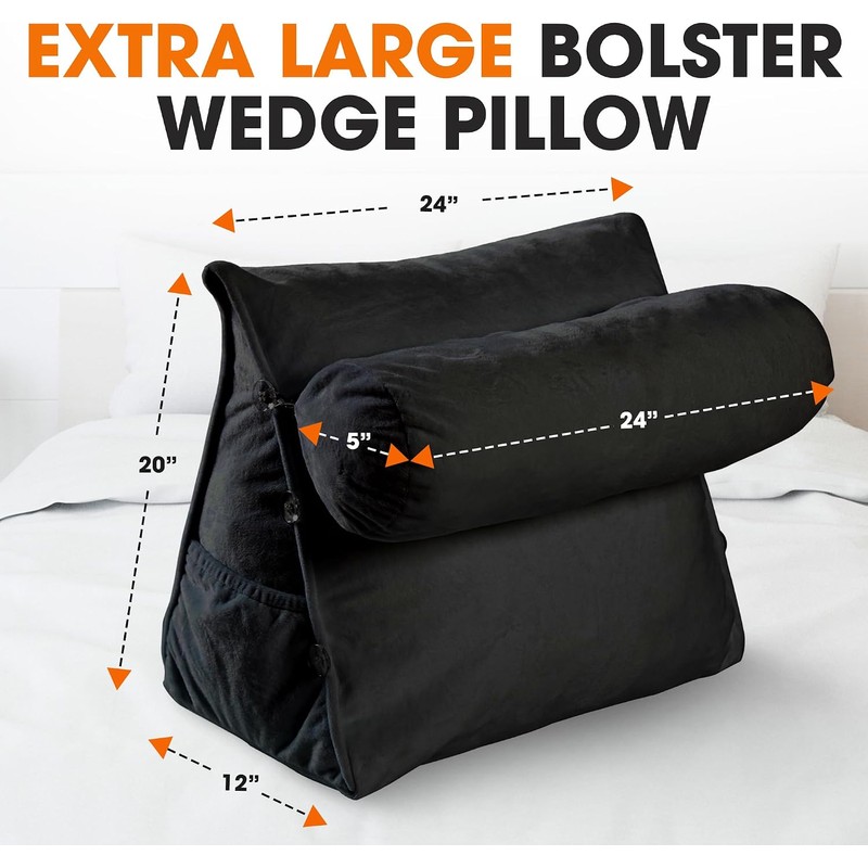 Cojín Wedge Extra Large Cheer Collection – Soporte lumbar y