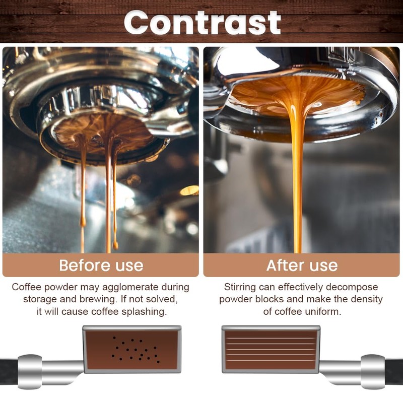 51mm Espresso Accessories Kit, Spring Loaded Hand Tamper with Base