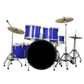 AXE HEAVEN Classic Studio Drum Kit Model Blue Sparkle - 1:4 Scale Model