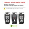 YONUFI for Ford Key Fob Cover Leather Key Case Holder