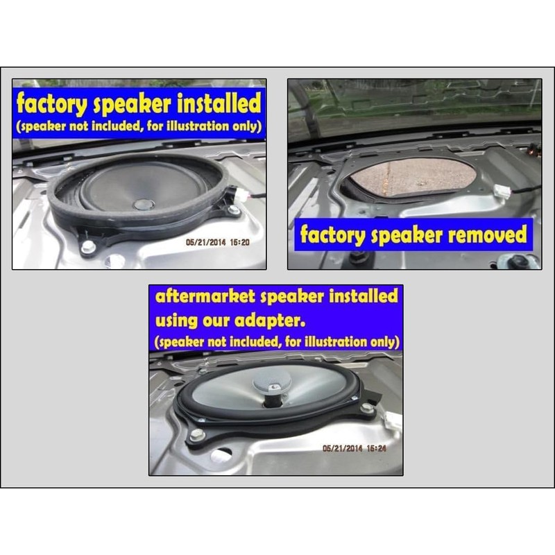 6x9" Speaker Adapter Spacer Rings Fits 2012-2016 Camry & 2014-2016
