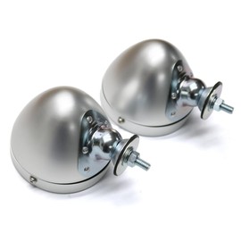 New Set of Aluminum Bullet Mirrors Fender or Door Mount Vintage Classic Car Raydot-Type Pair