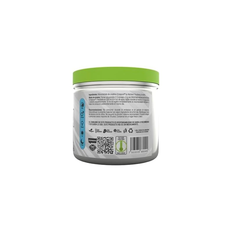 FSB Creatina Monohidratada Creapure 100 Pura Sin Sabor, Alta Pureza