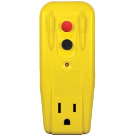 Tower Manufacturing 30339005 15 amp 3-Wire GFCI Outlet Adapter