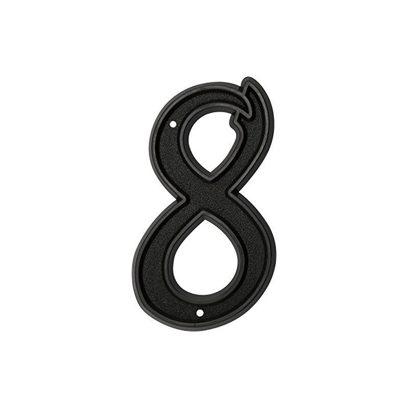 HIllman 844048 6-Inch Plastic House Number 8