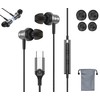 GAROGYI Type C Earphones, USB Type C Stereo Earphones, Magnetic