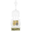 Cello Shaped Music Box with LED Lights Transparent Musical Box