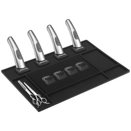 Barber Mat for Clippers, PVC Clipper Mat, Barber Mat for Station, PVC Rectangular Design, Ideal Barber Mat for Organizing Tools, Easy to Clean