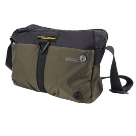 Bolso de Hombro Green Man Tela Oxford Impermeable Bolso de Mensajero Multicapa para Viajes Trabajo y Uso Diario