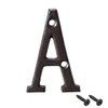 sourcing map House Letter, 3 Inch Cast Iron Letter a