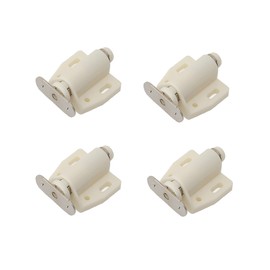 Magnetic Touch Latch,Sliding Door Heavy-Duty Touch Door Lock 4 Pack Cabinet Push Open Double Door Latches and Catches, Push Release Opener Door Drawer Closure Cabinet Magnets(Creamy-White)